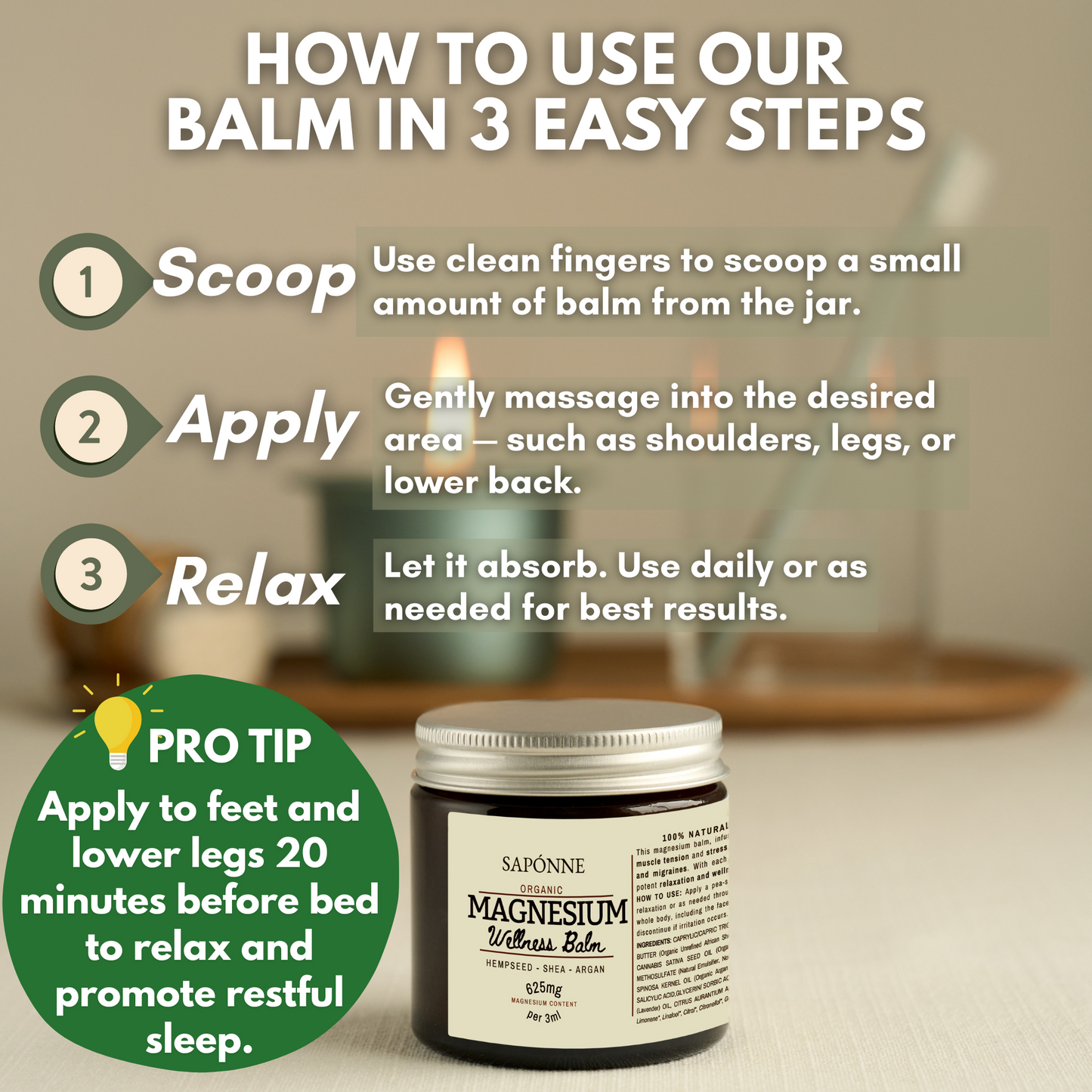 Magnesium Wellness Balm - Saponne Naturals