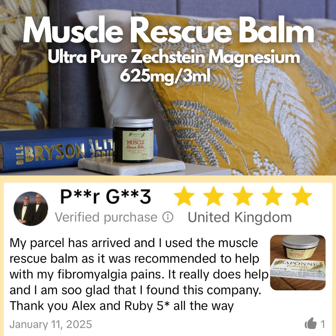 Magnesium Muscle Rescue Balm - Sapónne Naturals