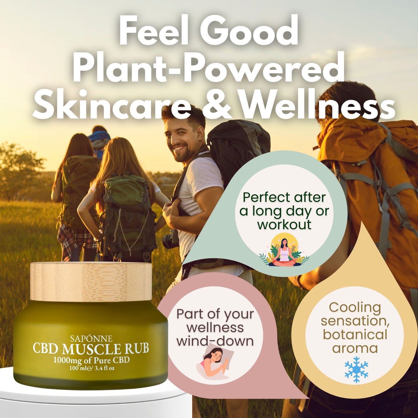 1000mg CBD Balm Jar – High Strength Topical Skincare
