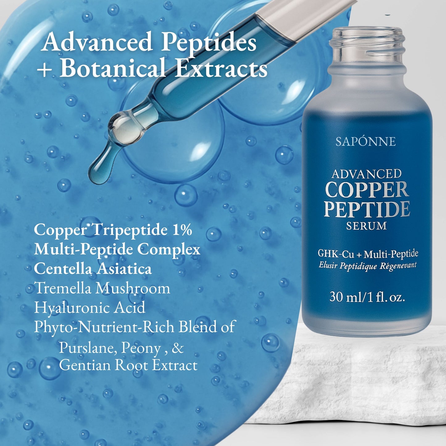 Copper Peptide Serum - Sapónne Naturals