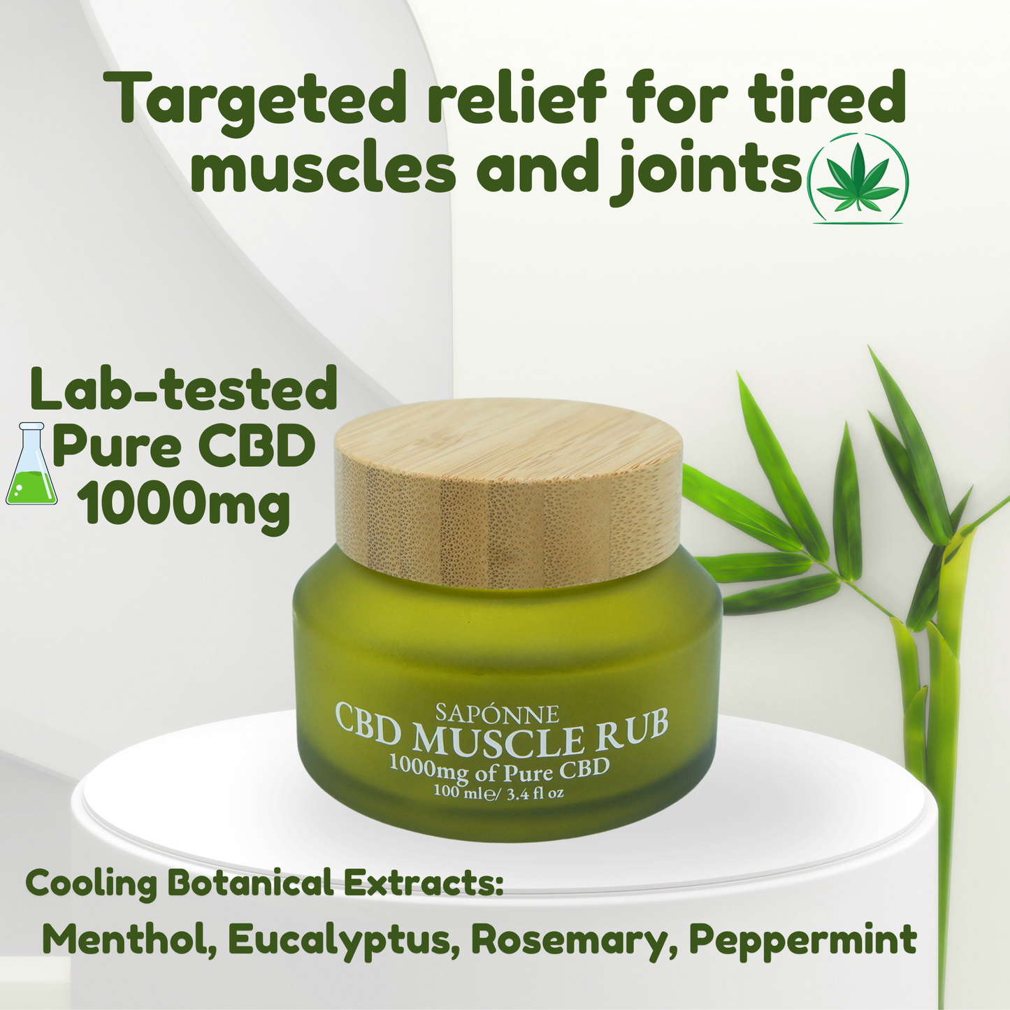 1000mg CBD Balm Jar – High Strength Topical Skincare