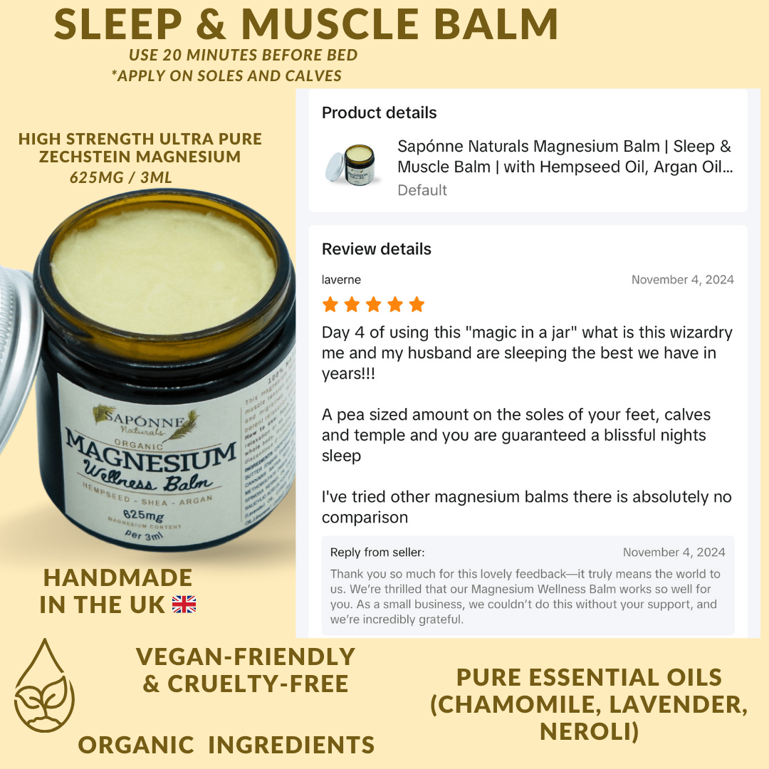 The Power of Magnesium Balm for Restless Legs and Better Sleep - Sapónne Naturals