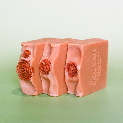 Rose Geranium Goat Milk Soap - Sapónne Naturals