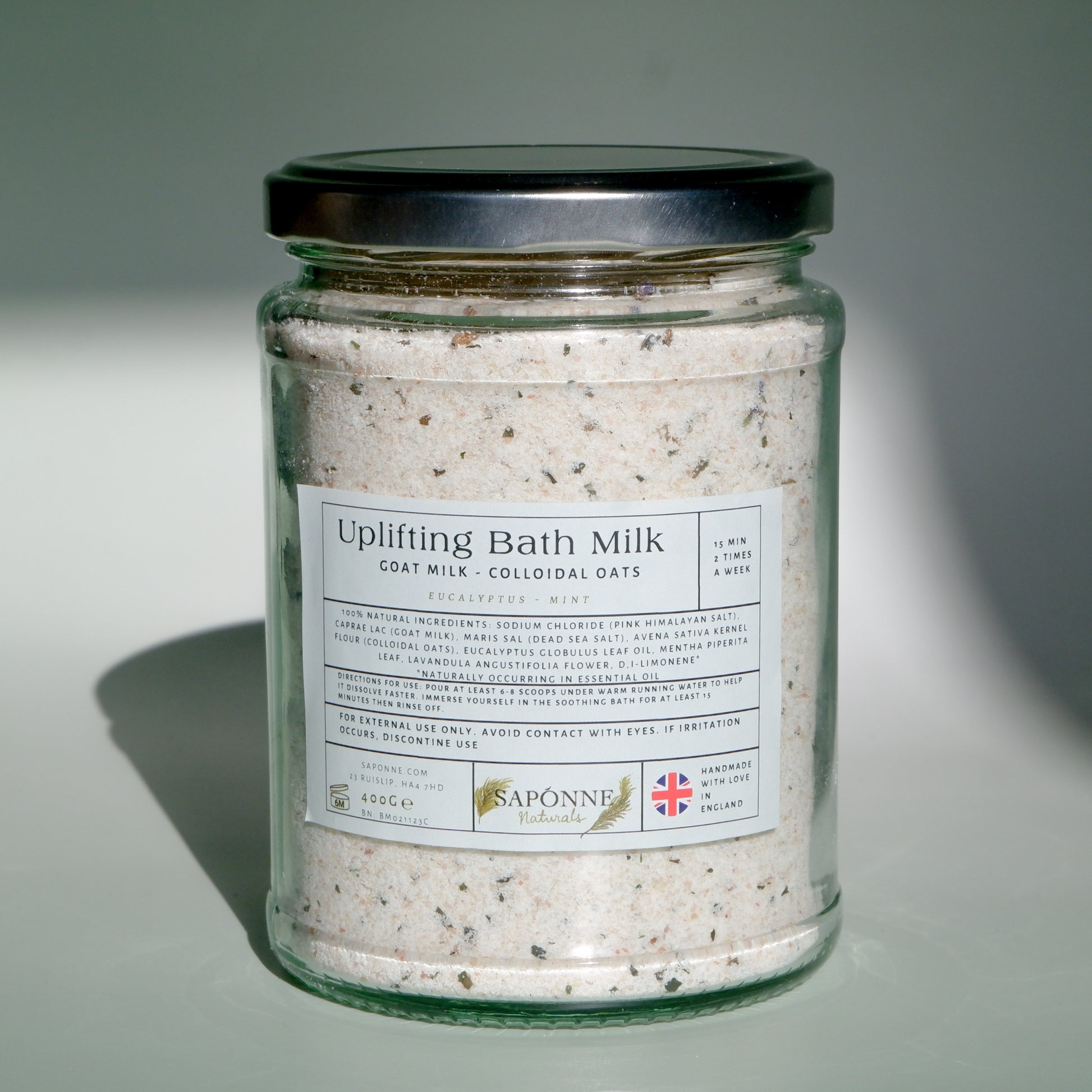 Eucalyptus Mint Uplifting Bath Milk - Sapónne Naturals