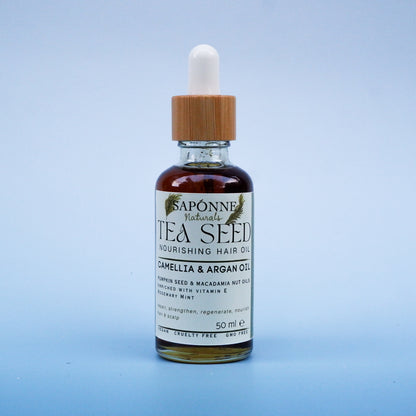Tea Seed Nourishing Hair Oil - Sapónne Naturals