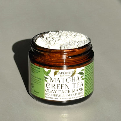 Matcha Green Tea Clay Mask (Soothing & Exfoliating)