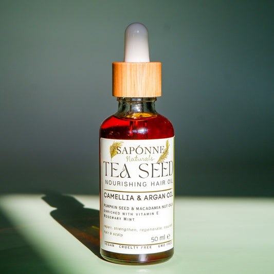 Tea Seed Nourishing Hair Oil - Sapónne Naturals