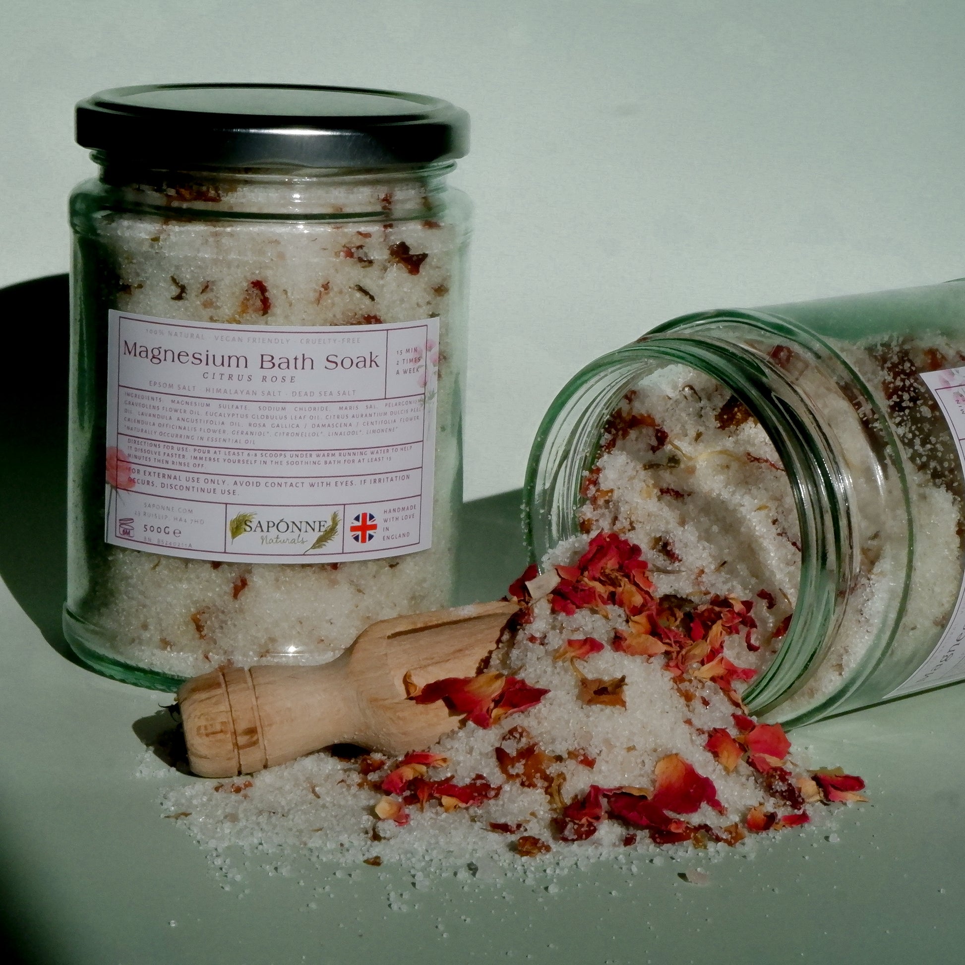 Citrus Rose Magnesium Bath Soak - Sapónne Naturals