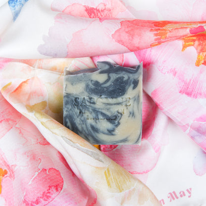 Organic Charcoal Goat Milk Soap Bergamot cedarwood sapónne naturals