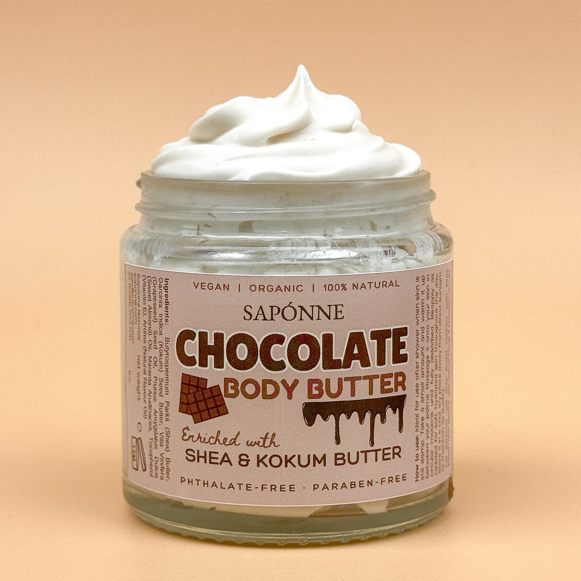 Chocolate body butter Sapónne Naturals
