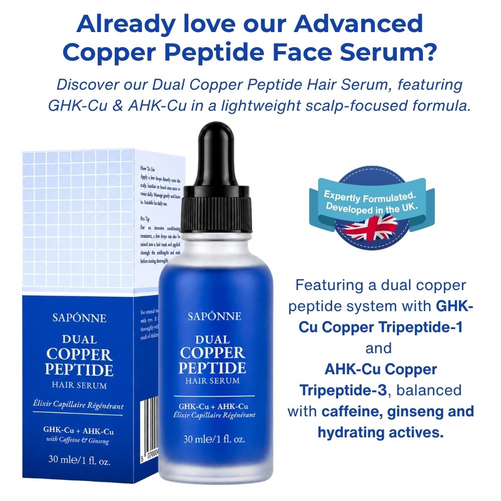 Sapónne Naturals Dual Copper Peptide Hair Serum