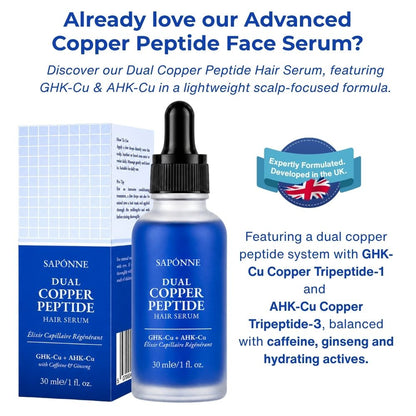 Sapónne Naturals Dual Copper Peptide Hair Serum