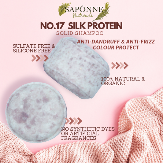 No.17 Solid Shampoo (Anti-frizz & Anti-dandruff) - Sapónne Naturals