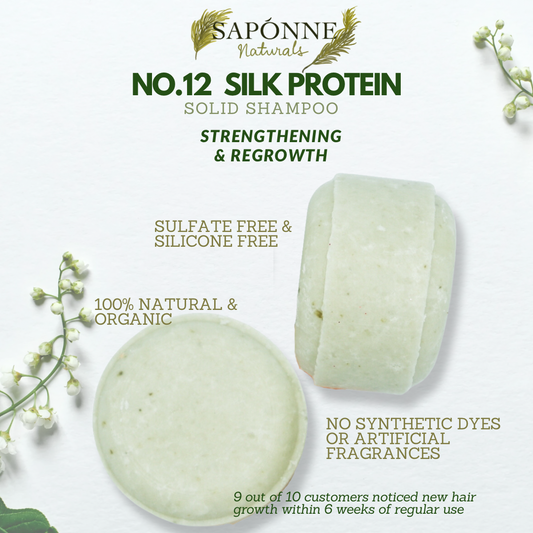 No.12 Solid Shampoo (Strengthening & Regrowth) - Sapónne Naturals