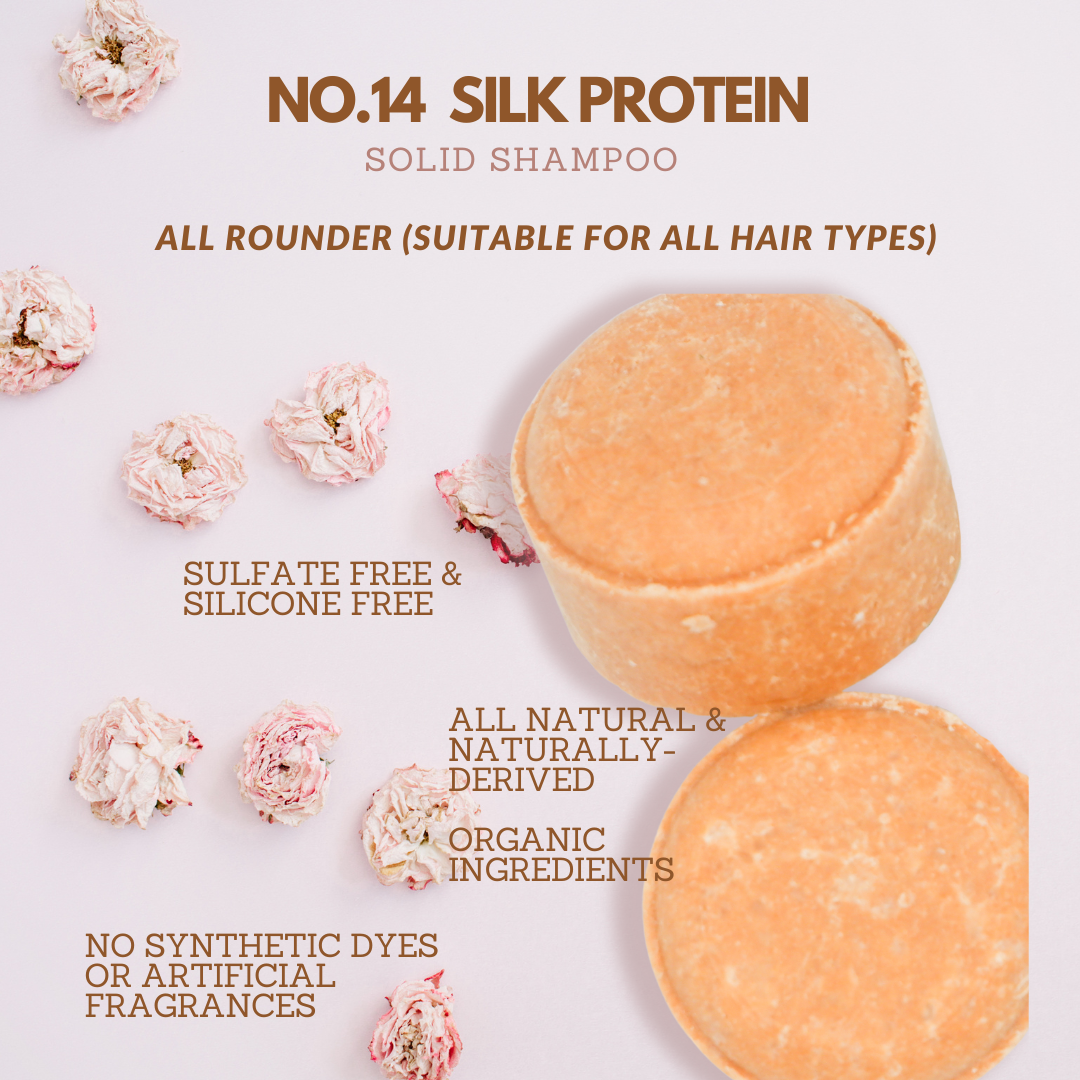 No.14 Solid Shampoo(For All Hair Types) - Sapónne Naturals
