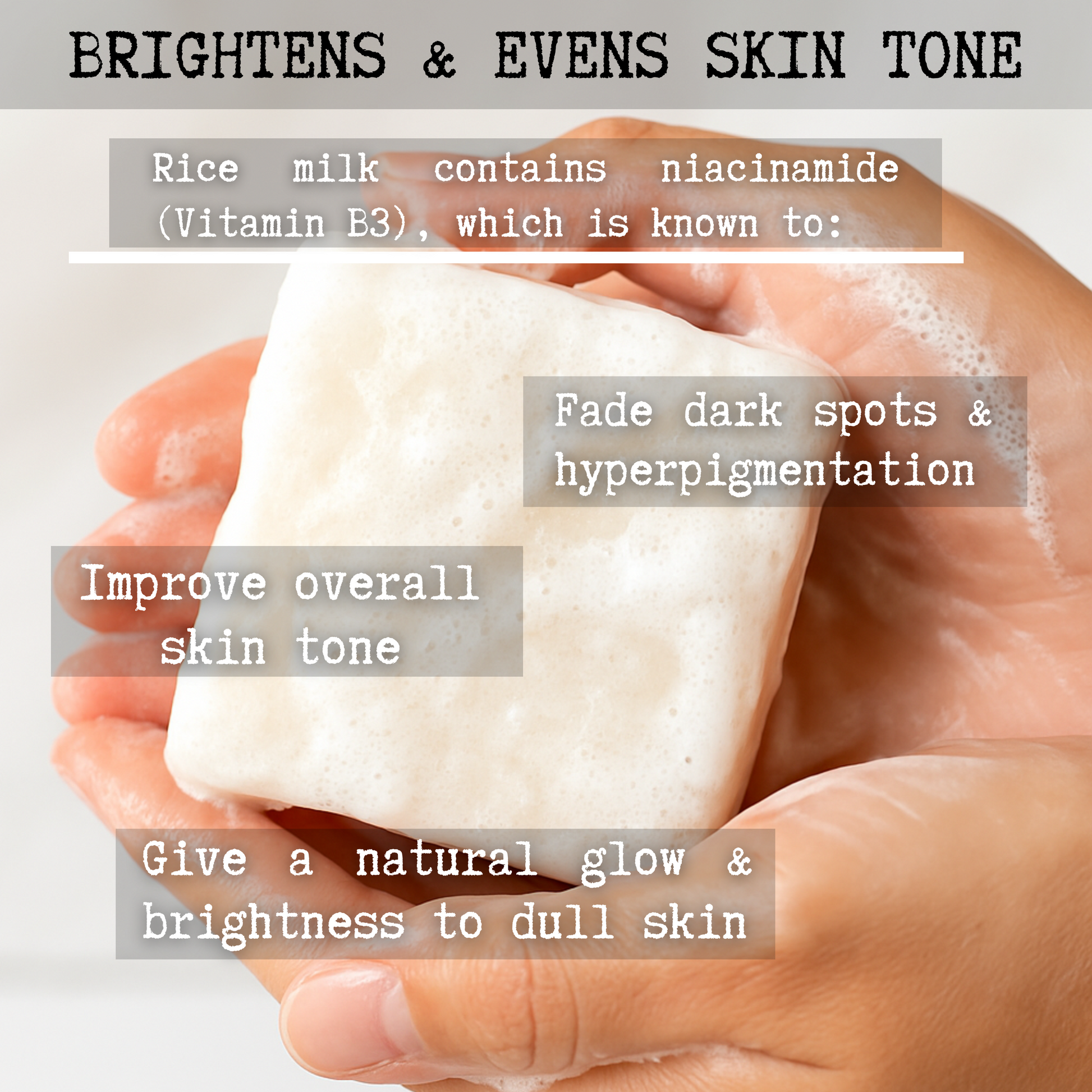 Organic Rice Milk Soap for Brightening Hyperpigmentation Dull Skin - Sapónne Naturals