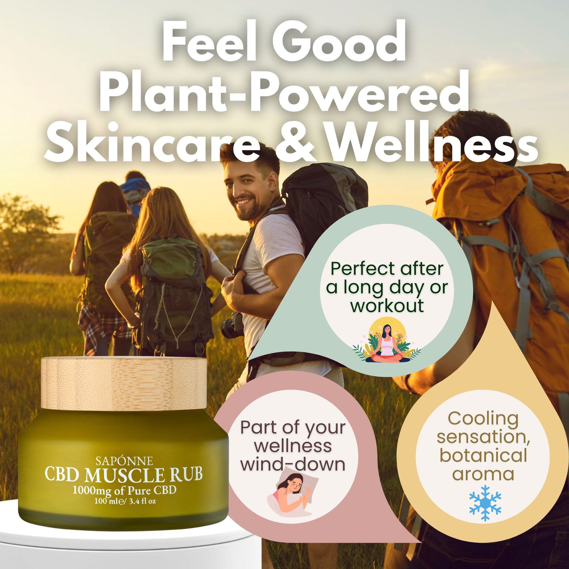 1000mg CBD Balm Jar – High Strength Topical Skincare