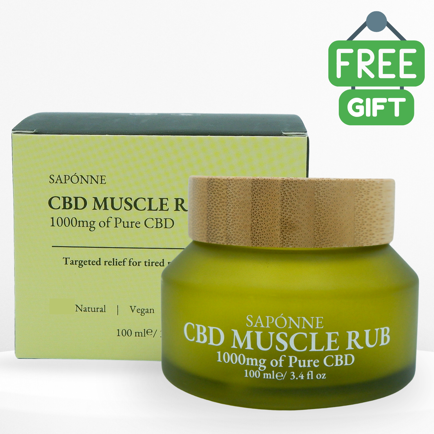 1000mg CBD Balm Jar – High Strength Topical Skincare
