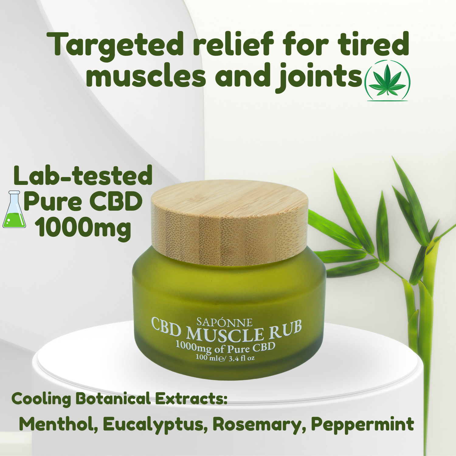 1000mg CBD Balm Jar – High Strength Topical Skincare