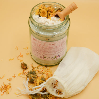 Bloom 'n' Soothe Nourishing Bath Milk - Sapónne Naturals