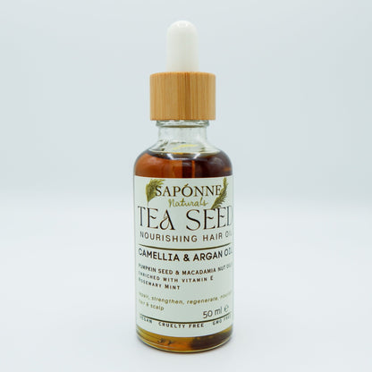 Tea Seed Nourishing Hair Oil - Sapónne Naturals