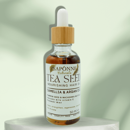 Tea Seed Nourishing Hair Oil - Sapónne Naturals