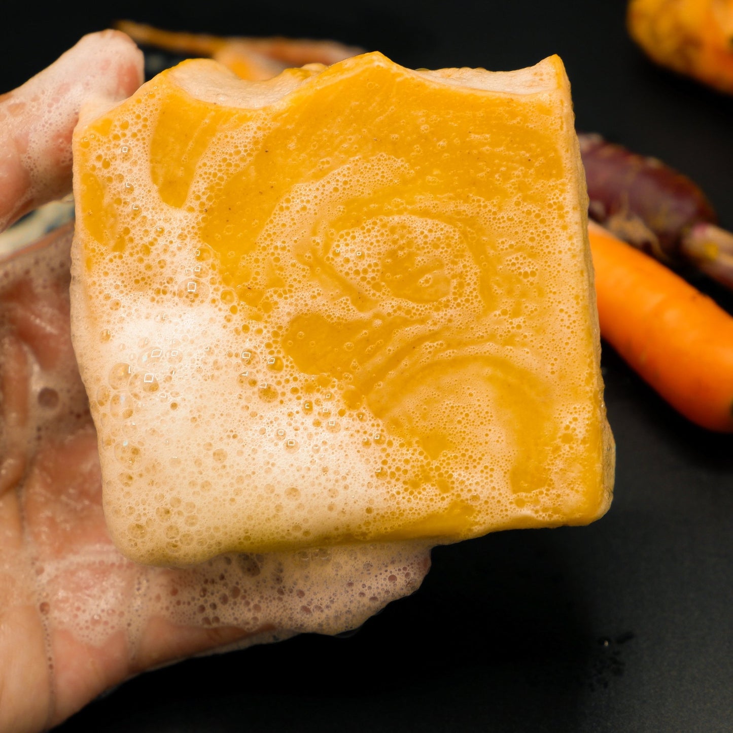 Turmeric and Carrot Brightening Soap - Sapónne Naturals