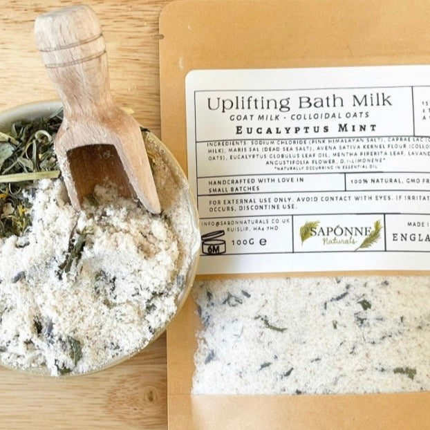 Eucalyptus Mint Uplifting Bath Milk - Sapónne Naturals