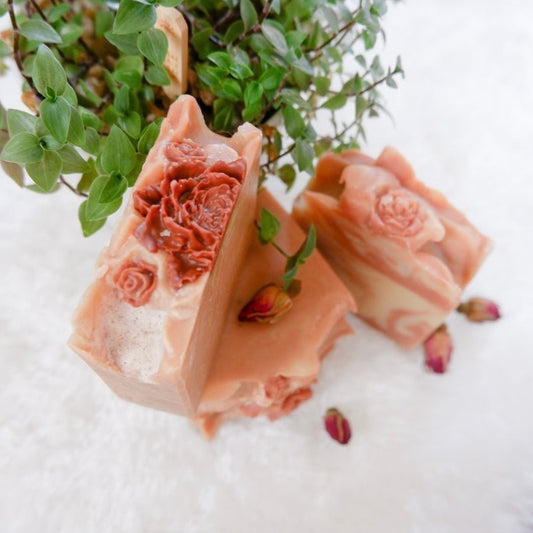 Rose Geranium Goat Milk Soap - Sapónne Naturals