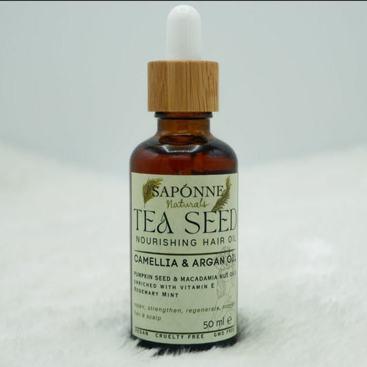 Tea Seed Nourishing Hair Oil - Sapónne Naturals